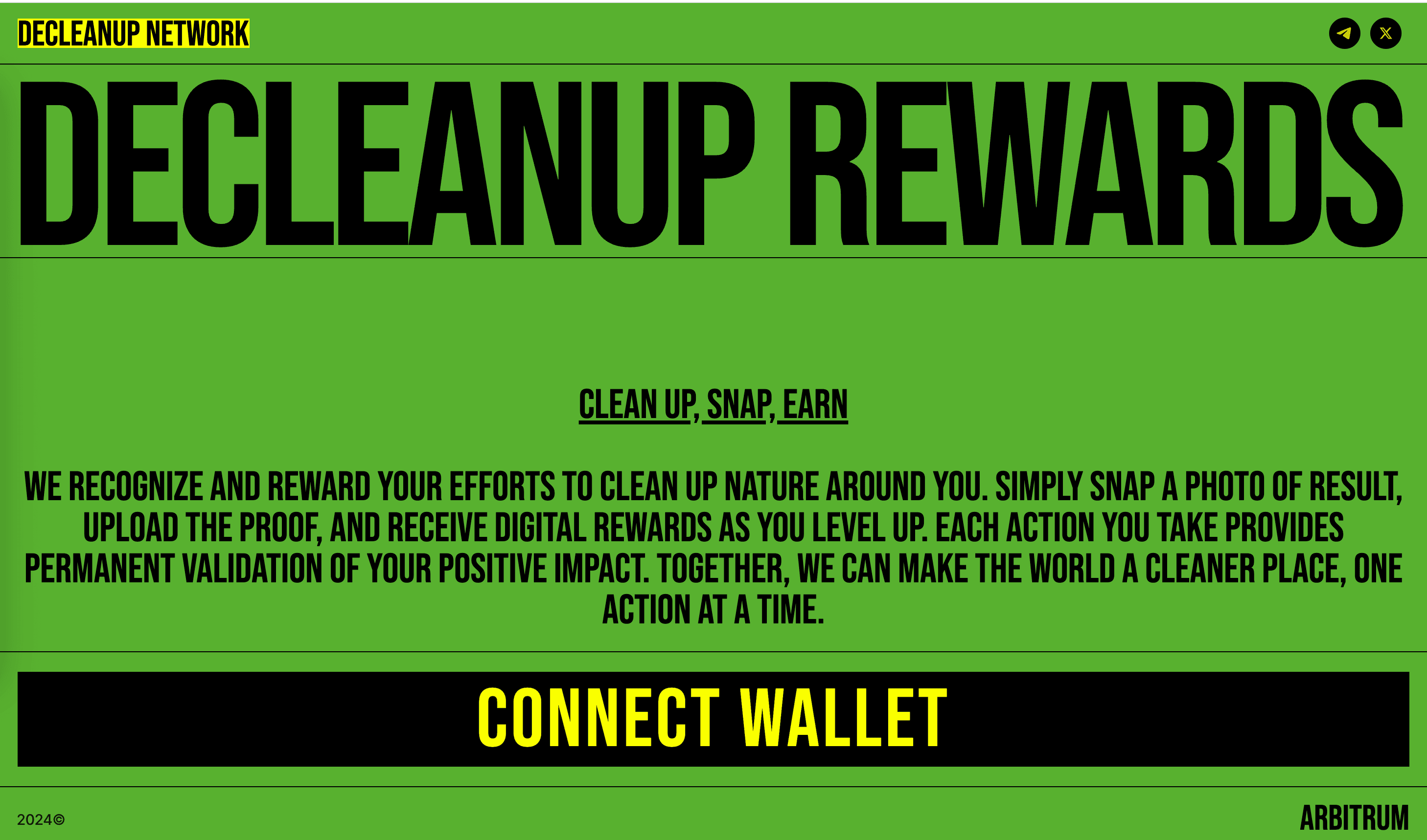DeCleanup dMRV Tool interface preview